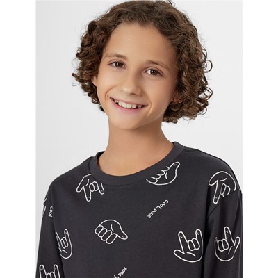 КОМПЛЕКТ ДЛЯ МАЛЬЧИКОВ (ЛОНГСЛИВ, БРЮКИ) 563333