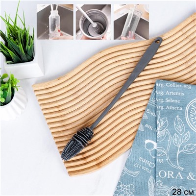 Eршик для бутылок 28 см / C0QW7 /уп 2000/силикон