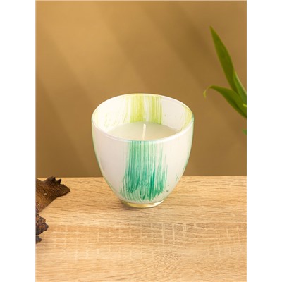 УЦЕНКА Свеча ароматическая в стеклянном подсвечнике, 85 г, чёрный бергамот