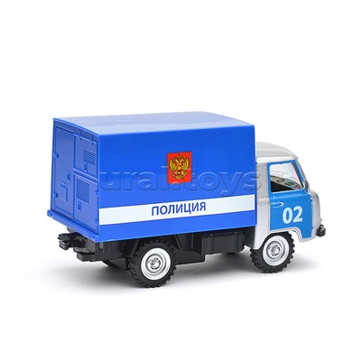 Модель металл УАЗ 3303 Полиция UAZ 11 см, (откр. двери) инерц., в коробке