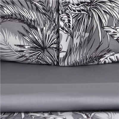 Постельное бельё 1.5-спальное «Этель» Tropical vibes, мако-сатин