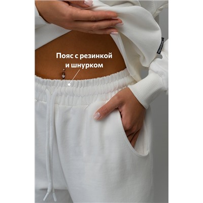 Женский костюм оверсайз из футера трехнитки Happyfox