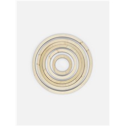 Набор основ для макраме, круглых, 6 шт., 4 мм, d=10/15/19.5/22.5/25.5/30 см