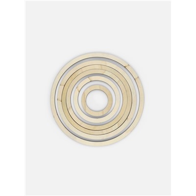 Набор основ для макраме, круглых, 6 шт., 4 мм, d=10/15/19.5/22.5/25.5/30 см