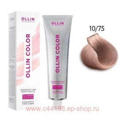 OLLIN COLOR Platinum Collection 10/75 100 мл Перманентная крем-краска для волос