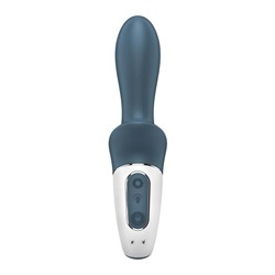 Серый анальный вибратор с функцией расширения Air Pump Booty 2