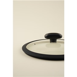 Крышка SL Home, d=24 см, с силиконовым ободком, стекло