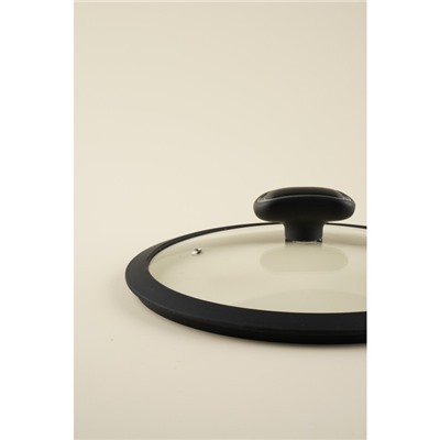Крышка SL Home, d=24 см, с силиконовым ободком, стекло