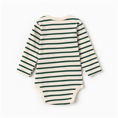 Боди с длинным рукавом «Крошка Я» Oranges, размер 62-68, молочное