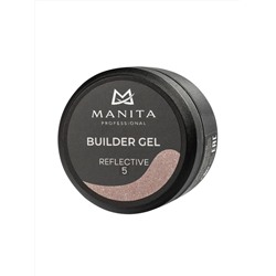 MANITA Гель моделирующий для ногтей светоотражающий / Builder Gel Reflective №05, 15 мл 28234