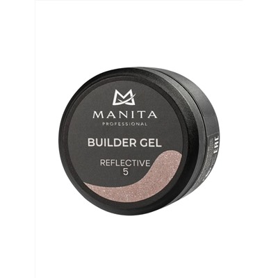MANITA Гель моделирующий для ногтей светоотражающий / Builder Gel Reflective №05, 15 мл 28234