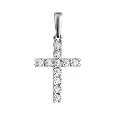 Подвеска из серебра куб.циркон., Л-29358