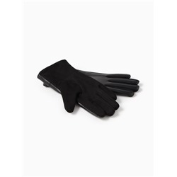 Перчатки женские, безразмерные, с утеплителем, цвет чёрный