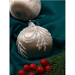 Ёлочные игрушки «Бамби», шары новогодние, d=8 см, 3 шт. золото