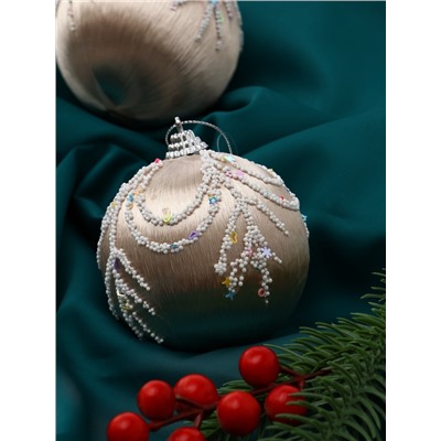 Ёлочные игрушки «Бамби», шары новогодние, d=8 см, 3 шт. золото