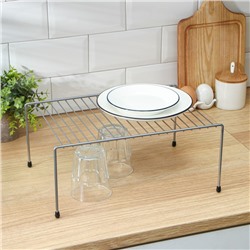 Полка для шкафа, 31×23.5×15 см, хром