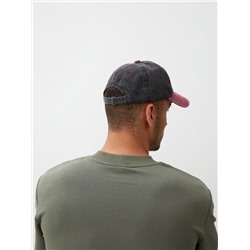 Кепка мужская MINAKU, размер 56-58, малиновая, чёрная