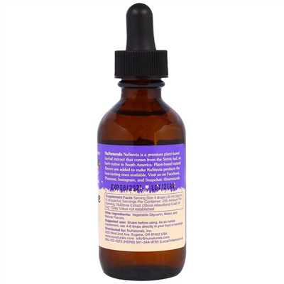 NuNaturals, NuStevia без спирта, 2 унции (59 мл)