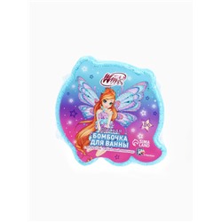 Бомбочка для ванны формовая детская, голубая, 150 г, Винкс