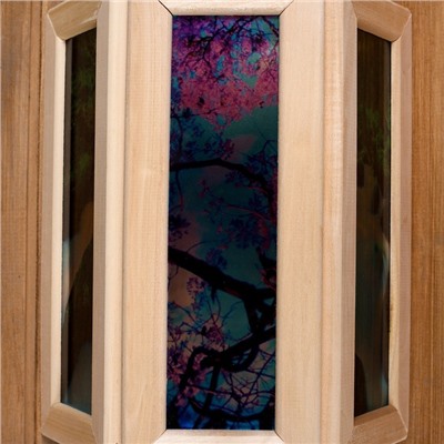 Абажур для бани и сауны, 33×29×12 см, настенный, деревянный, с УФ-печатью, «Добропаровъ»