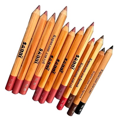 Набор косметических карандашей для губ Sabbi с точилкой