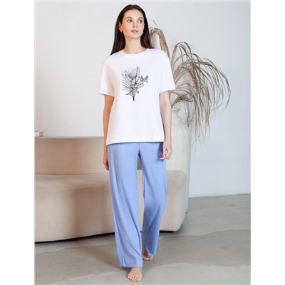 Футболка с принтом свободная из премиального 100% хлопка