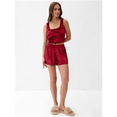 Топ женский KAFTAN «Бархат», размер 48-50, бордовый