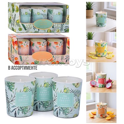 Набор свечей "Арома" (3шт.) в коробке