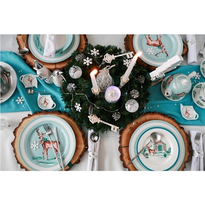 Венок новогодний d=40 см «ЕлкиТорг. Звёздный» 90 ПВХ веток