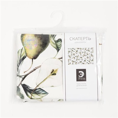 Скатерть Этель «Груши» 149×220 см, 100% хлопок, саржа 190 г/м²