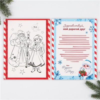 Новогодний набор для проведения праздника «Новогодняя почта Деду Морозу»