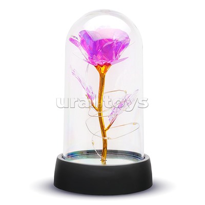 Светильник "Волшебный цветок" в коробке (розовый)