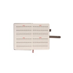 Ежедневник недатированный формат А5, 80л, линия, с ручкой, подар коробка, Серый