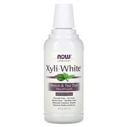 Now Foods, Xyliwhite Mouthwash, Neem & Tea Tree, 16oz