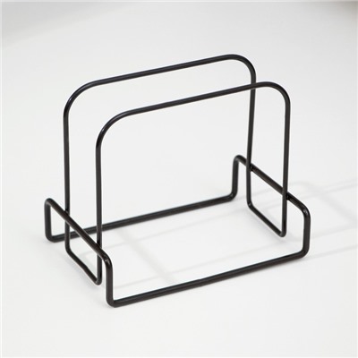 Салфетница Доляна «Демо», 13×8.5×11 см, тёмно-коричневый