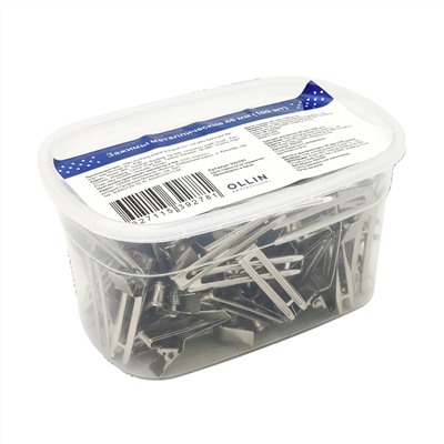 Ollin Зажимы для волос металлические 392781, 46 мм, 100 шт. 23339