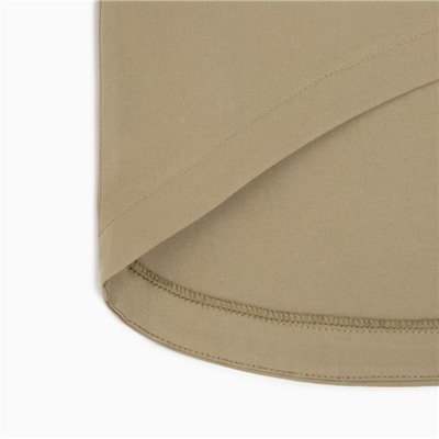 Костюм женский (рубашка, шорты) MINAKU: Oversize, зелёный, размер 44