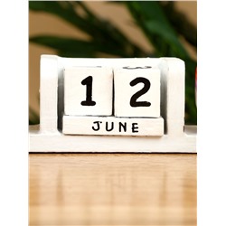 Календарь настольный «Котики рыбаки», 19×10×10 см, дерево