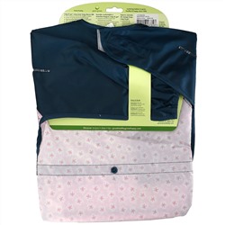 Green Sprouts, Snap & Go Easy Wear Long Sleeve Bib, 12-24 Months, Pink Blossom, 1 Count
