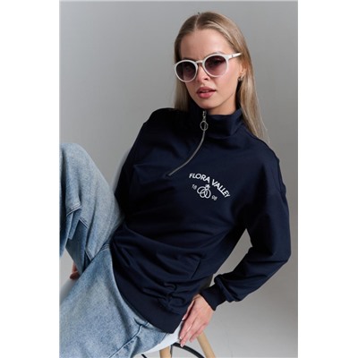 7482W толстовка женская (Темно-синий)