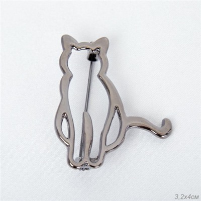 Брошь Кошка / 3356 /уп 24/