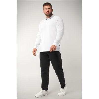 Мужской базовый лонгслив-поло Happyfox