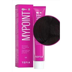 TEFIA Mypoint 3.0 Перманентная крем-краска для волос / Темный брюнет натуральный, 60 мл KRISTALLER, 1113057