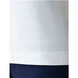 Футболка с принтом свободная эластичная из премиального хлопка