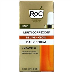 RoC, Multi Correxion, Revive + Glow, Daily Serum + Vitamin C, 1 fl oz (30 ml)