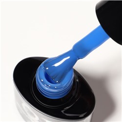 Гель лак для ногтей, люминесцентный, трехфазный, 8 мл, LED/UV, синий (18)