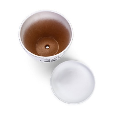 Горшок для цветов «Настроение», 1.65 л, d=17 см, h=13 см, керамический, с поддоном