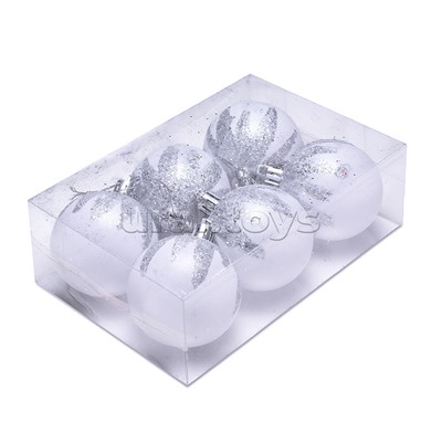 Набор новогодних украшений "Зимняя сказка" (6шт х 6см)