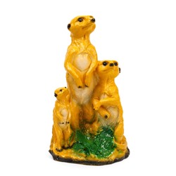 Садовая фигура из гипса «Суррикаты», 36.5×14×22 см