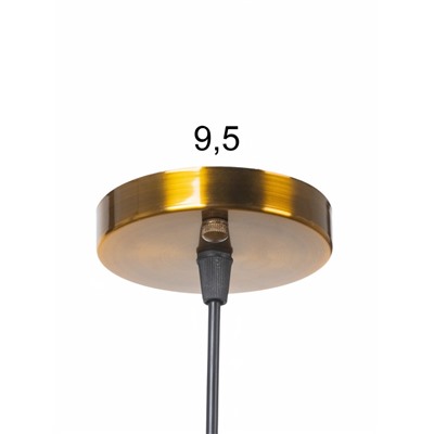 Светильник Melanie 1×40 Вт Е27 латунь 23×23×25 см